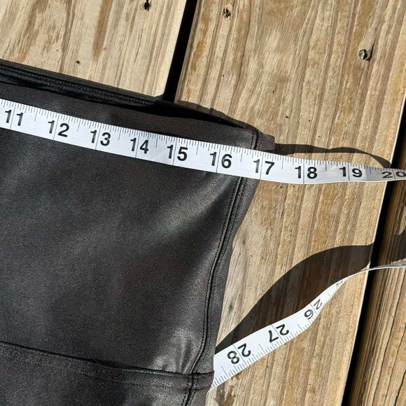 SPANX Faux Leather Leggings 2X • Clean Girl • Edgy Minimalist • Athleisure Lux - Picture 2 of 5